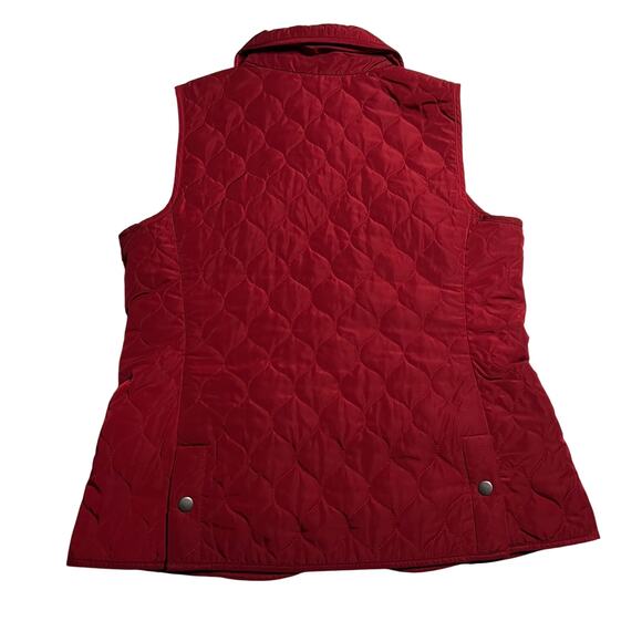Talbots Quilted Zip Up Vest Size Small Outdoors Lightweight Warm Casual - Picture 2 of 9